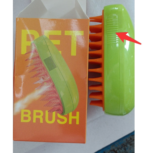 3-in-1 Pet Steam Brush – Grooming, Massage & Hair Removal