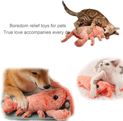 Flopping Cat & Dog Toy – USB Rechargeable, Catnip-Infused & Washable