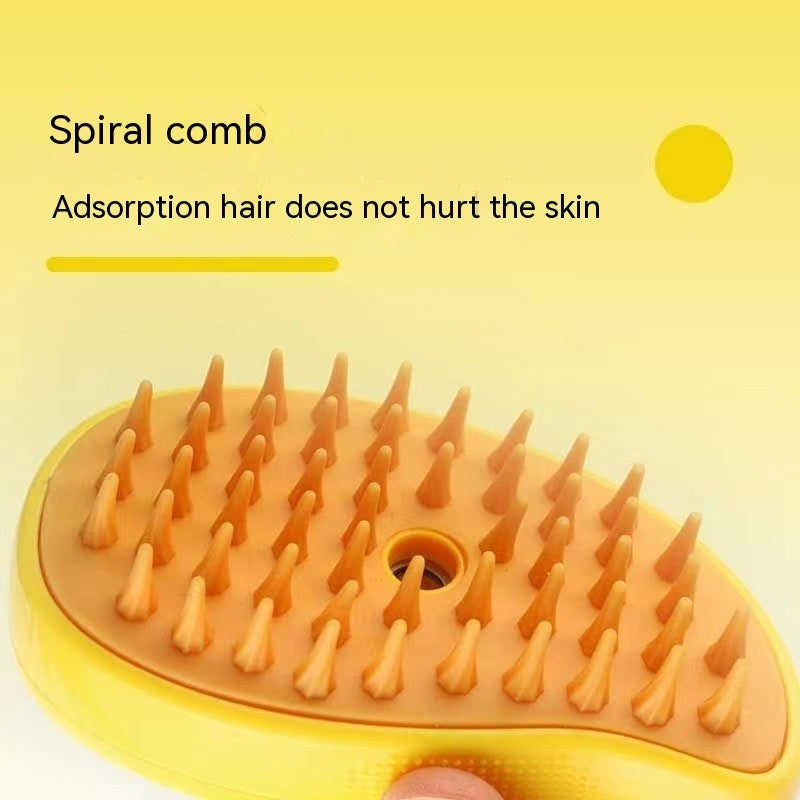 3-in-1 Pet Steam Brush – Grooming, Massage & Hair Removal