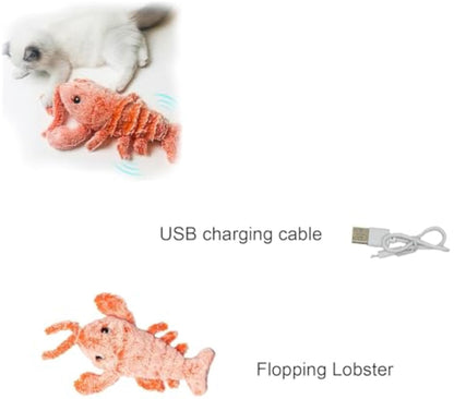 Flopping Cat & Dog Toy – USB Rechargeable, Catnip-Infused & Washable