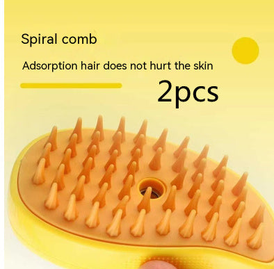 3-in-1 Pet Steam Brush – Grooming, Massage & Hair Removal